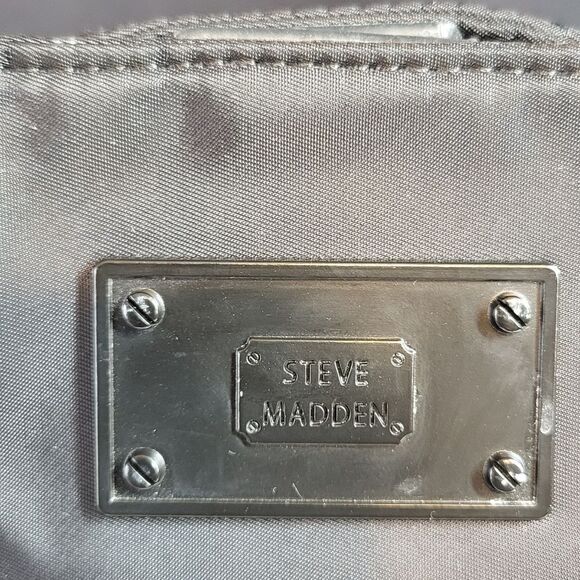 Steve Madden Black Soft Quilted Tote / Briefcase  / Diaper Bag - Picture 4 of 8